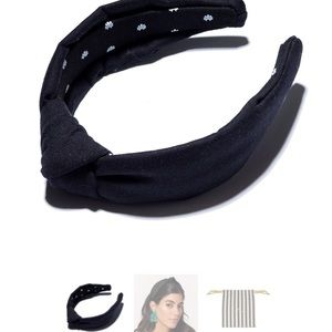 Lele Sadoughi Black Woven Headband